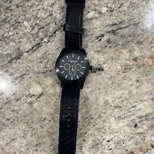 Coach Black Dial Leather Watch